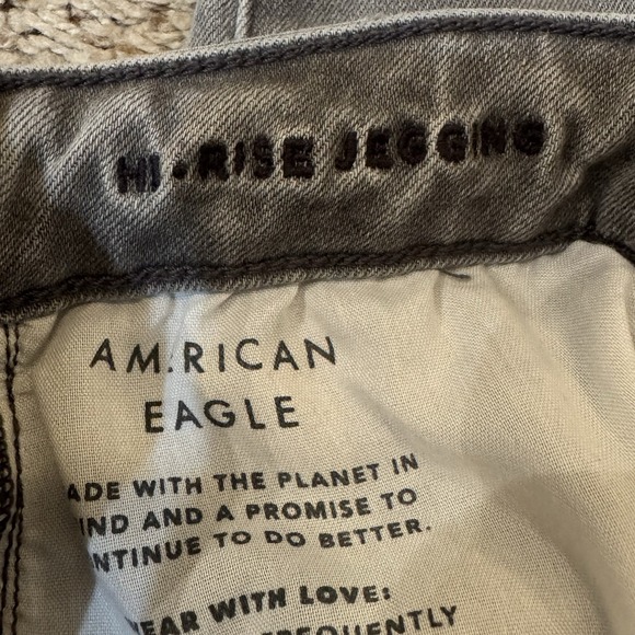 American Eagle Womens 6 Super High Rise Jeggings Distressed Next Level Stretch - Picture 6 of 14